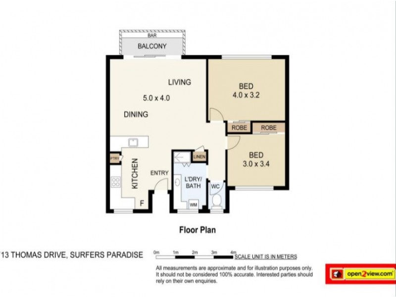 3/11 Thomas Drive, Chevron Island QLD 4217 Floorplan