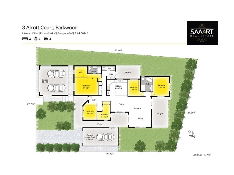 3 Alcott, Parkwood QLD 4214 Floorplan