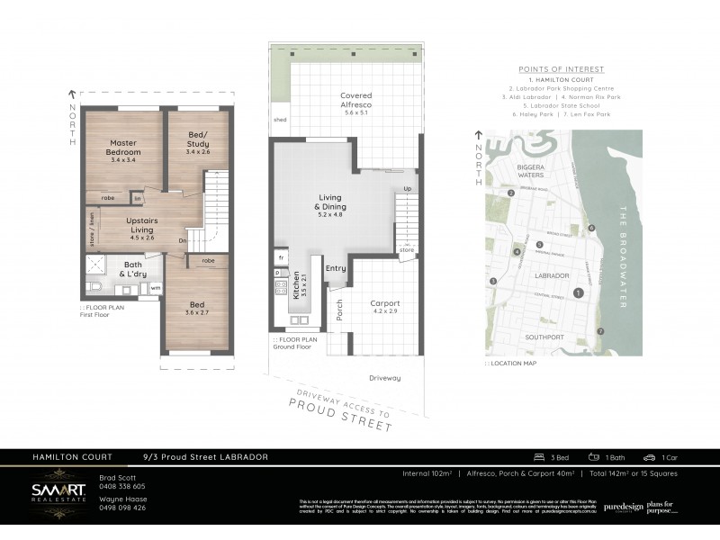 9/3 Proud Street, Labrador QLD 4215 Floorplan