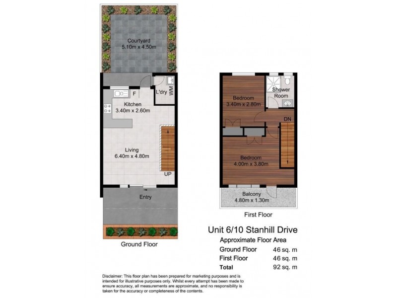 6/10 Stanhill Drive, Chevron Island QLD 4217 Floorplan