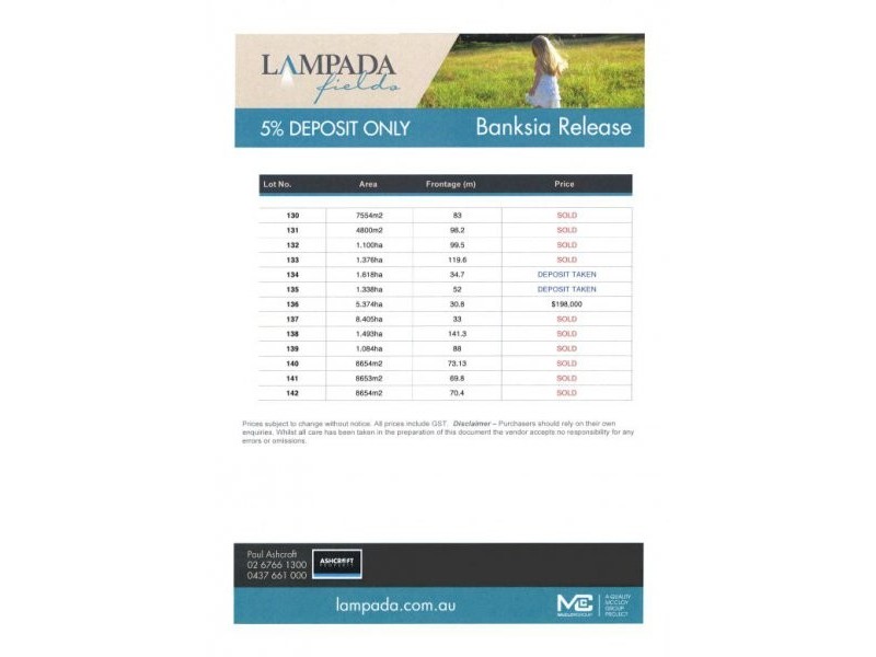 Lot 135 Lampada Fields Banksia Release, Tamworth NSW 2340