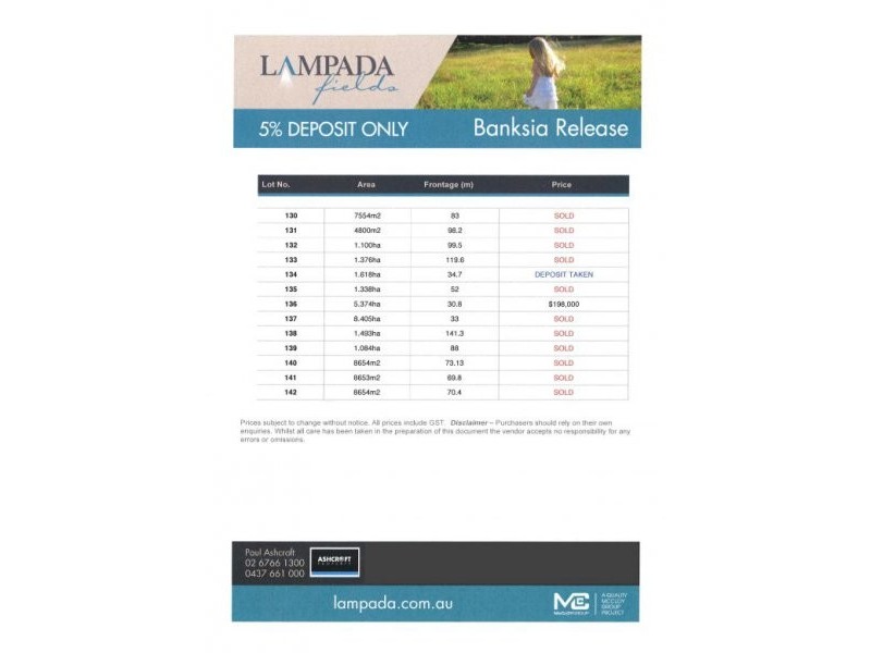 Lot 134 Lampada Fields Banksia Release, Tamworth NSW 2340