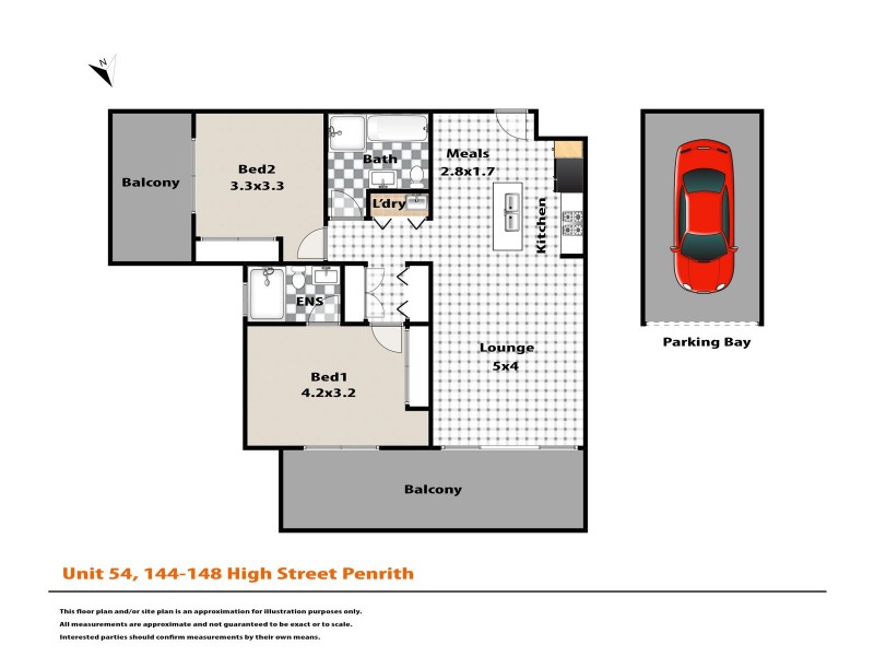 54/144-148 High Street, Penrith NSW 2750 Floorplan