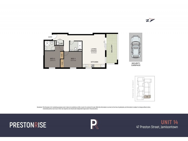 14/47-51 Preston Street, Jamisontown NSW 2750 Floorplan