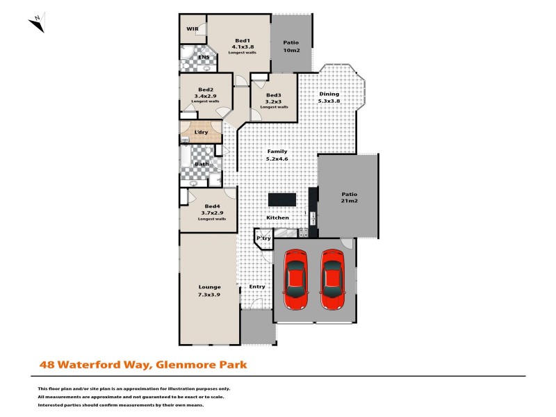 48 Waterford Way, Glenmore Park NSW 2745 Floorplan