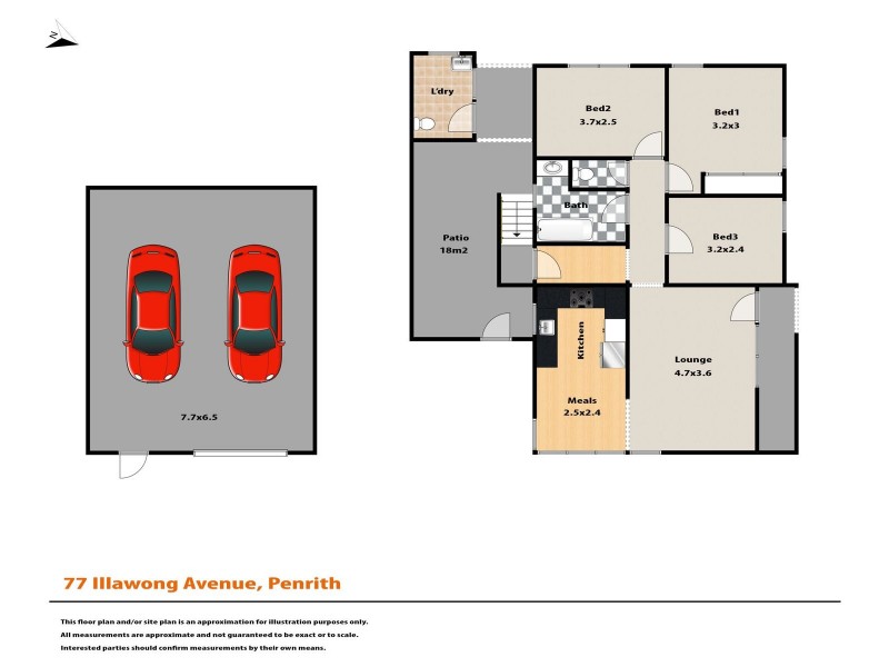 77 Illawong Avenue, Penrith NSW 2750 Floorplan