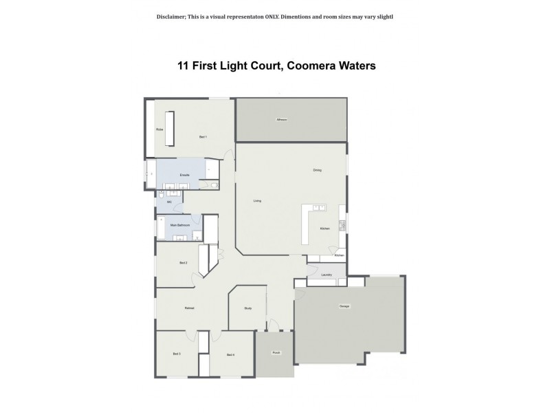 11 First Light Court, Coomera Waters QLD 4209 Floorplan