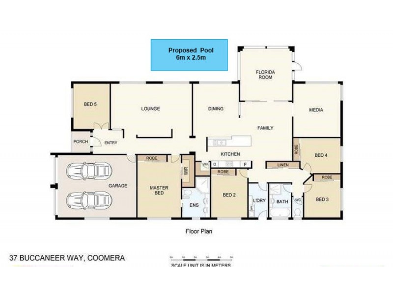 37 Buccaneer Way, Coomera Waters QLD 4209 Floorplan