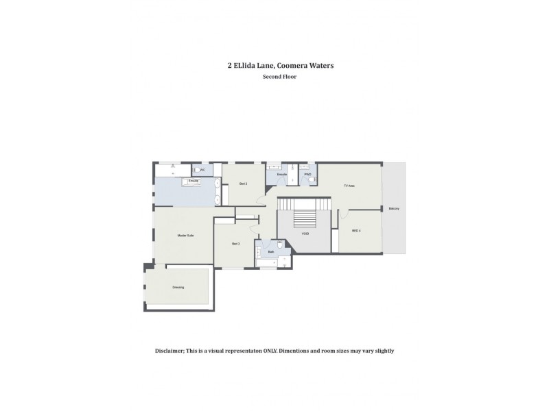 2 Ellida Lane, Coomera Waters QLD 4209 Floorplan