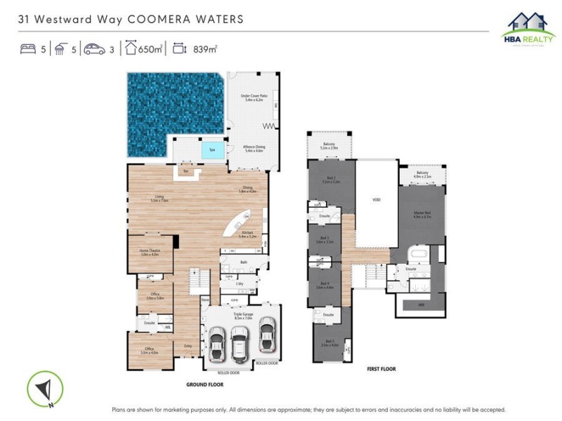 31 Westward Way, Coomera Waters QLD 4209 Floorplan