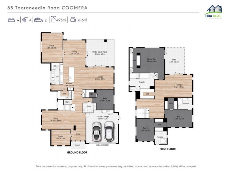 85 Tooraneedin Road, Coomera Waters QLD 4209 Floorplan