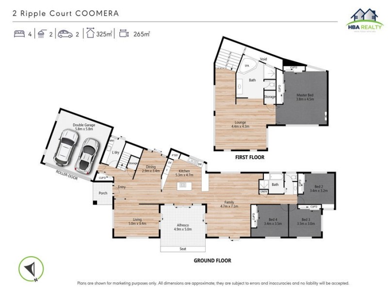 2 Ripple Court, Coomera Waters QLD 4209 Floorplan