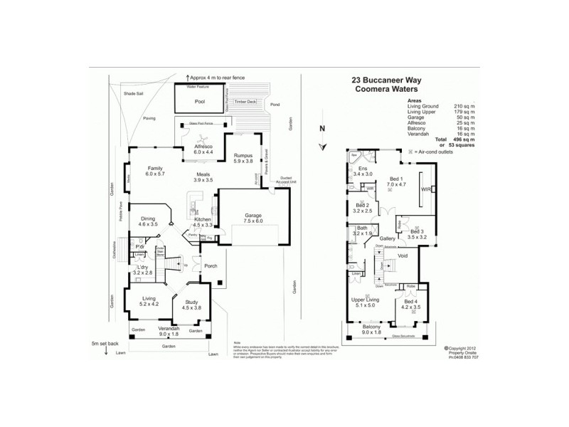 23 Buccaneer Way, Coomera Waters QLD 4209 Floorplan