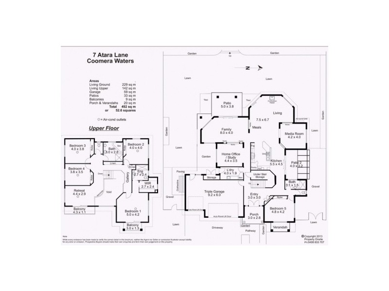 7 Atara Lane, Coomera Waters QLD 4209 Floorplan