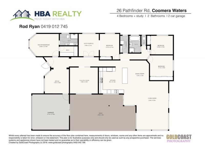 26 Pathfinder Road, Coomera Waters QLD 4209 Floorplan