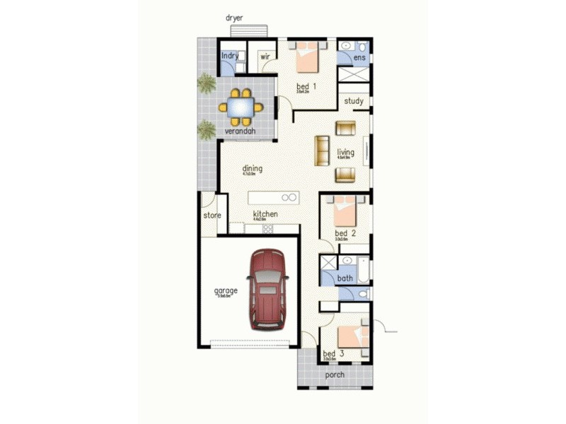 15 Heathcock St, Durack NT 0830 Floorplan