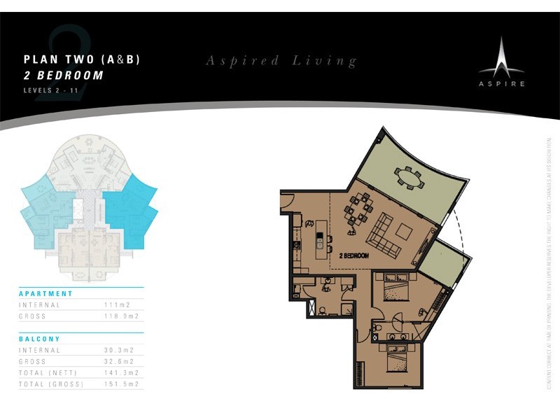 The  Aspire ( 2 Bedroom), Darwin NT 0800