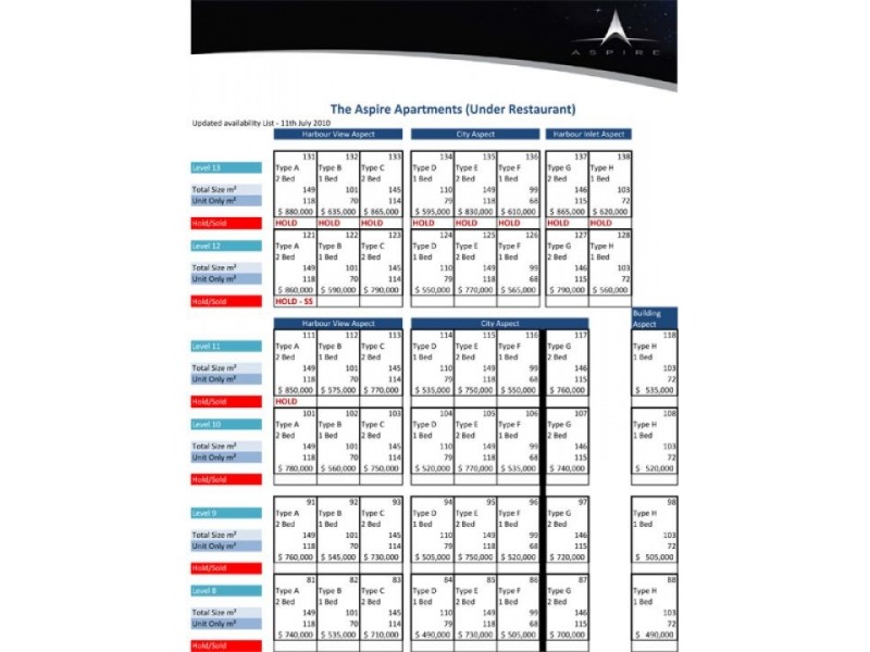 The  Aspire ( 2 Bedroom ) on Carey St, Darwin NT 0800