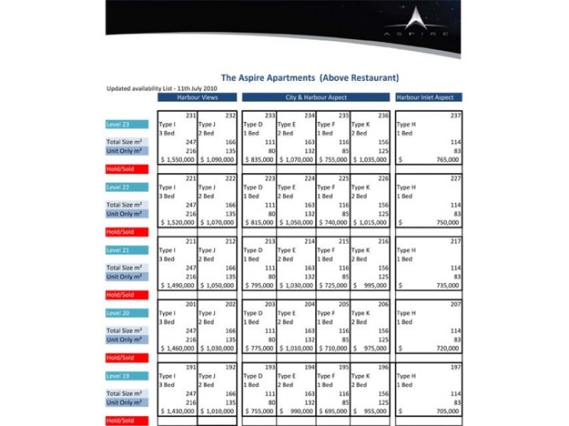 THe  Aspire ( 3 Bedroom ) on Carey St, Darwin NT 0800