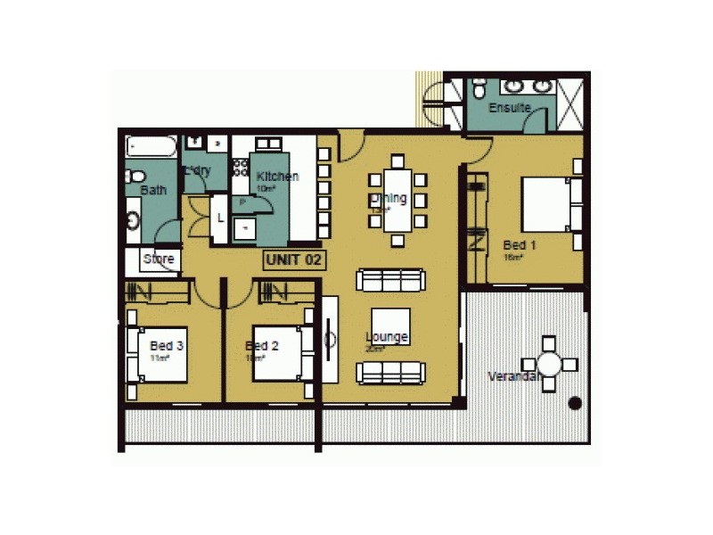 20/12 Dashwood Place, Darwin NT 0800 Floorplan