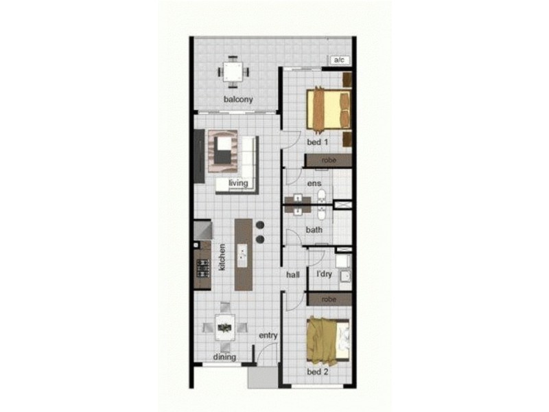 302/250 Farrar Boulevarde, Johnston NT 0832 Floorplan