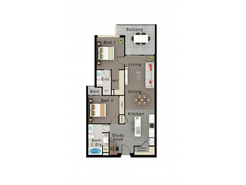 18/10-12 High Street, Sippy Downs QLD 4556 Floorplan