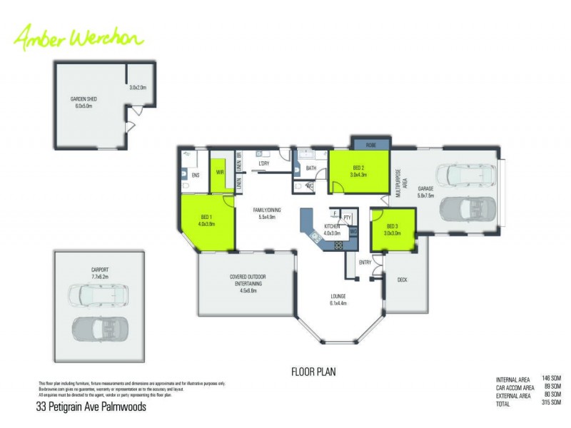 33 Petigrain Avenue, Palmwoods QLD 4555 Floorplan