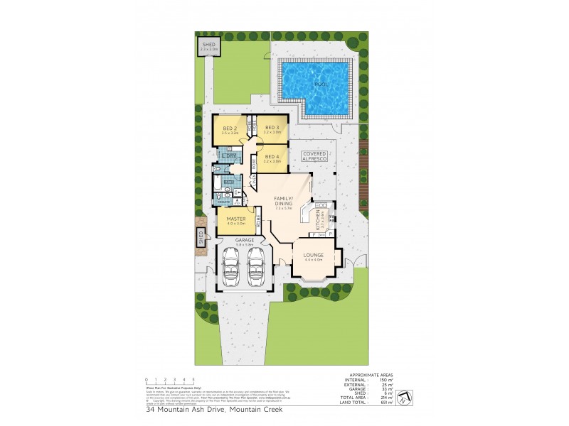 34 Mountain Ash Drive, Mountain Creek QLD 4557 Floorplan