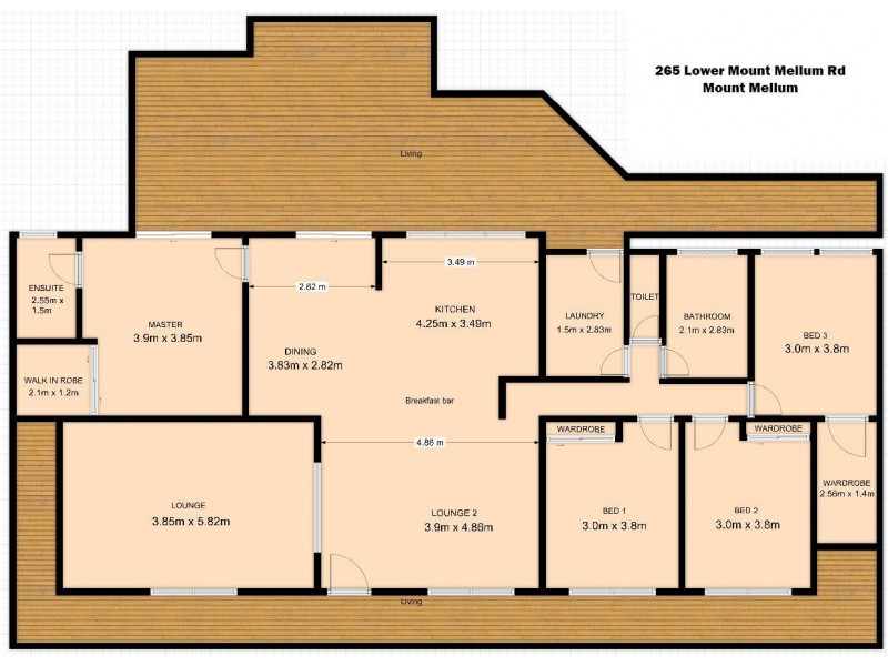 265 Lower Mount Mellum Road, Mount Mellum QLD 4550 Floorplan