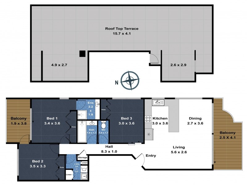 9/95 Parkyn Parade, Mooloolaba QLD 4557 Floorplan