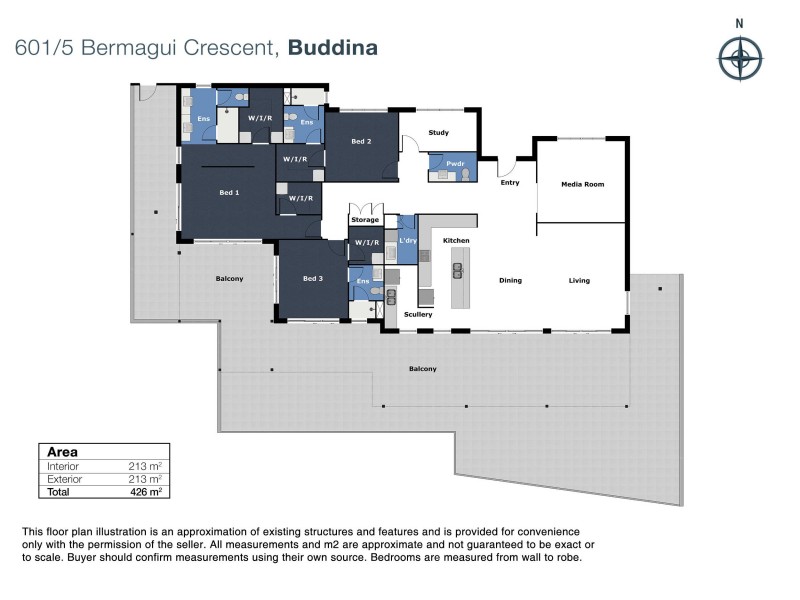 601/5 Bermagui Crescent, Buddina QLD 4575 Floorplan