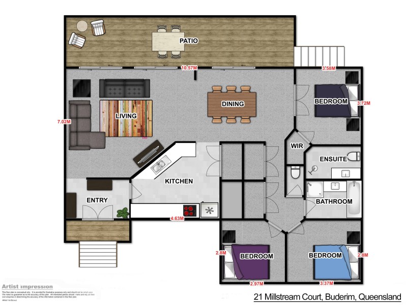 21 Millstream Court, Buderim QLD 4556 Floorplan