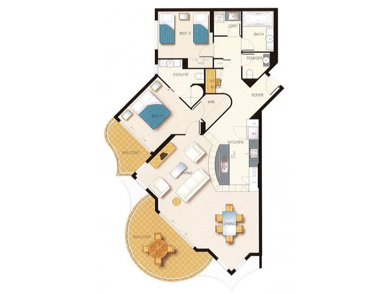 25/62-66 Sixth Avenue, Maroochydore QLD 4558 Floorplan