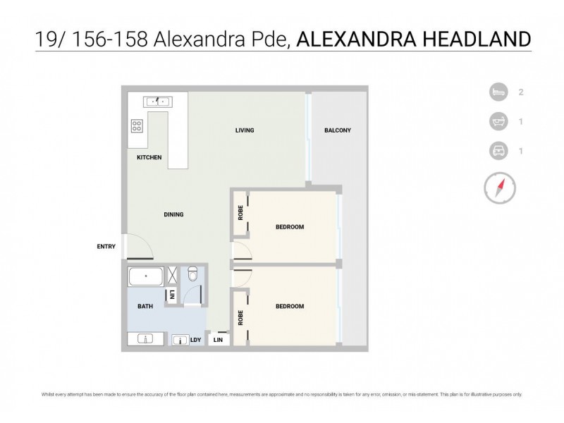 19/156-158 Alexandra Parade, Alexandra Headland QLD 4572 Floorplan