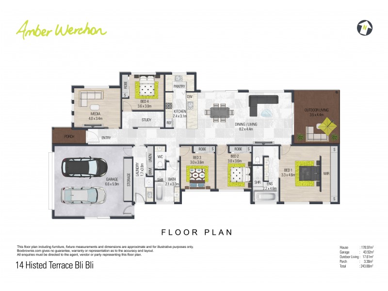 14 Histed Terrace, Bli Bli QLD 4560 Floorplan