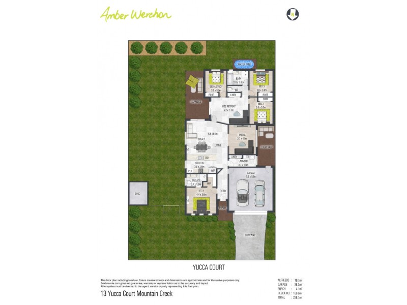 13 Yucca Court, Mountain Creek QLD 4557 Floorplan