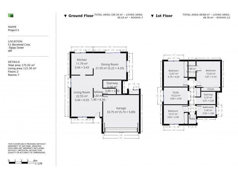 51 Bernheid Crescent, Sippy Downs QLD 4556 Floorplan