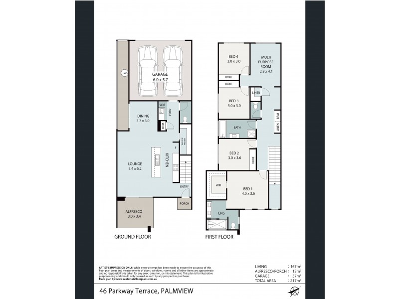 46 Parkway Terrace, Palmview QLD 4553 Floorplan