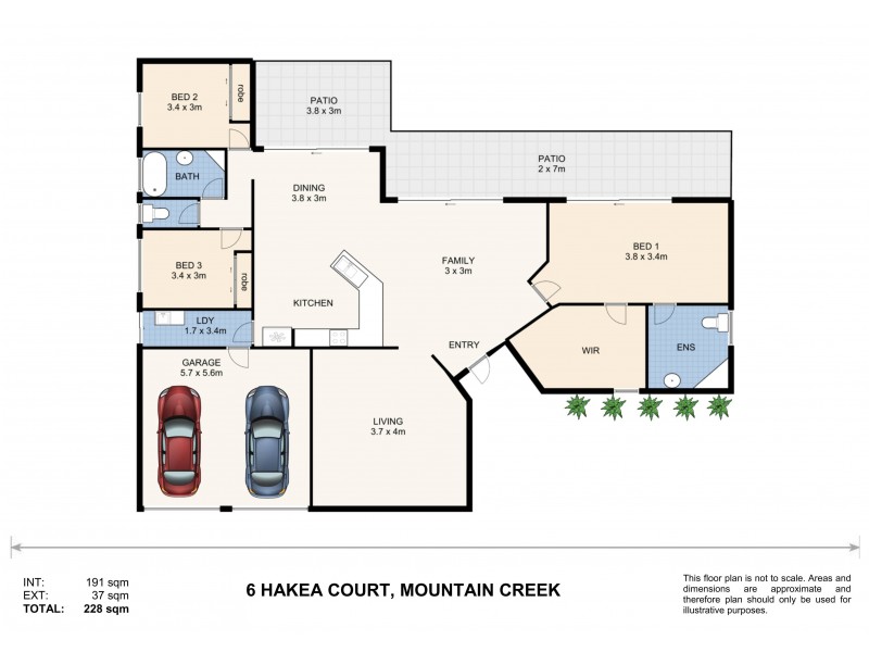 6 Hakea Court, Mountain Creek QLD 4557 Floorplan