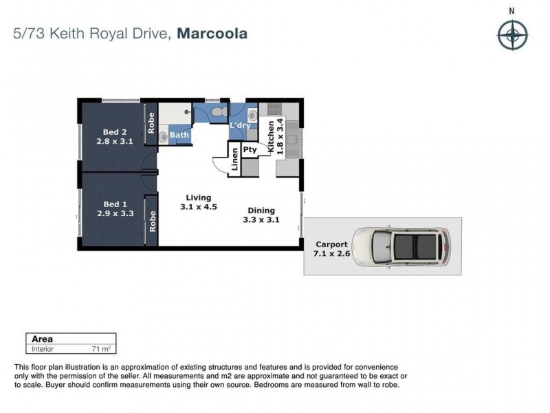 5/73-75 Keith Royal Drive, Marcoola QLD 4564 Floorplan