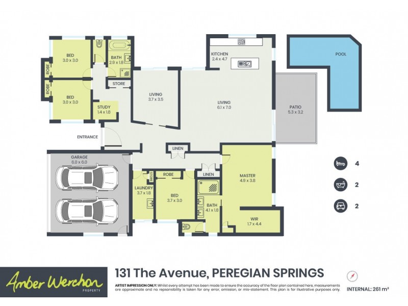 131 The Avenue, Peregian Springs QLD 4573 Floorplan