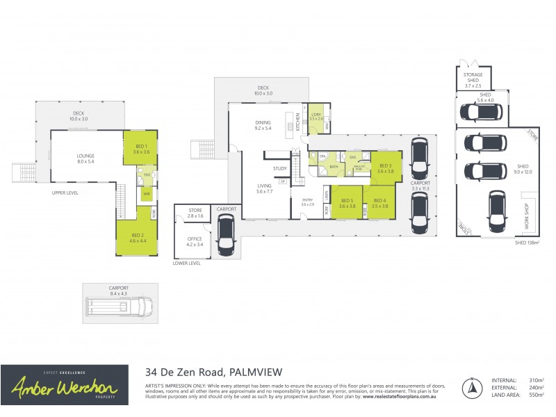 34 De Zen Road, Palmview QLD 4553 Floorplan