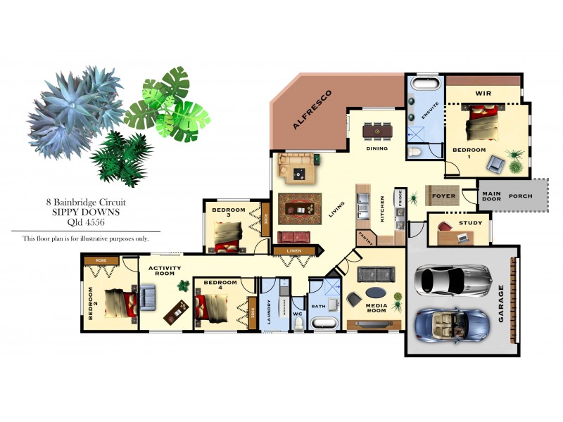 8 Bainbridge Circuit, Sippy Downs QLD 4556 Floorplan