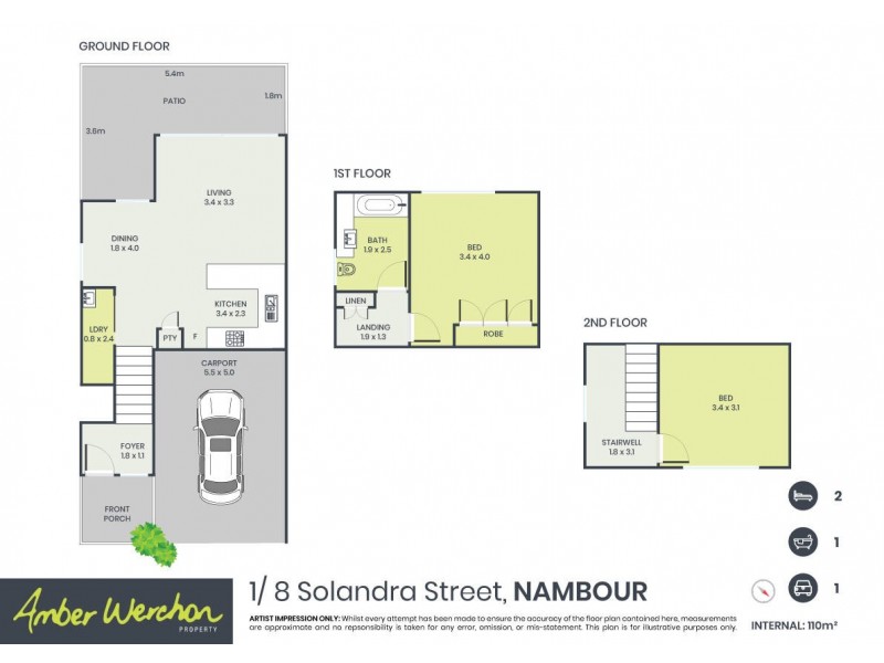 1/8 Solandra Street, Nambour QLD 4560 Floorplan