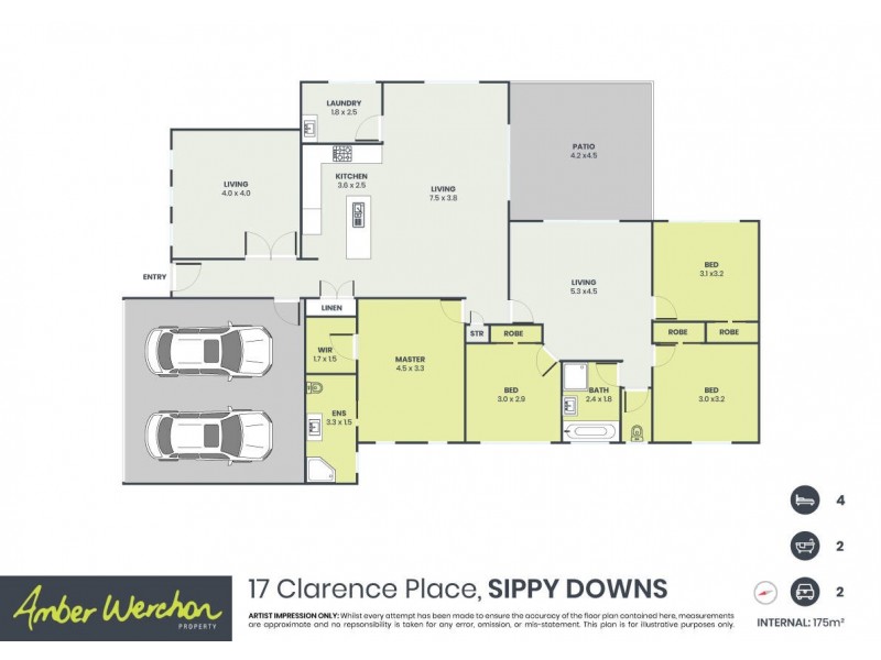 17 Clarence Place, Sippy Downs QLD 4556 Floorplan