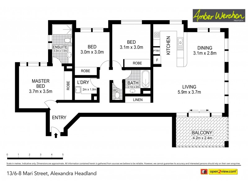 13/6 Mari Street, Alexandra Headland QLD 4572 Floorplan