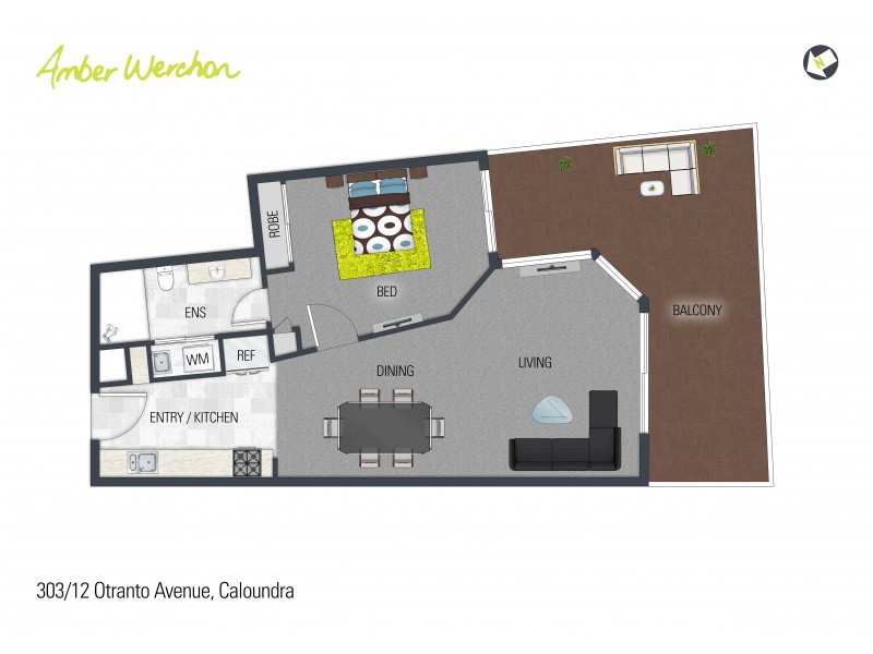 303/12 Otranto Avenue, Caloundra QLD 4551 Floorplan