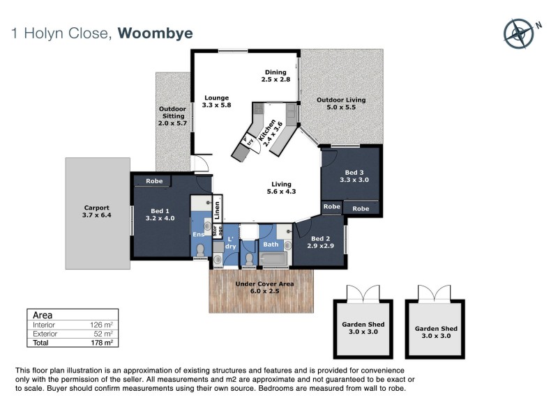 1 Holyn Close, Woombye QLD 4559 Floorplan