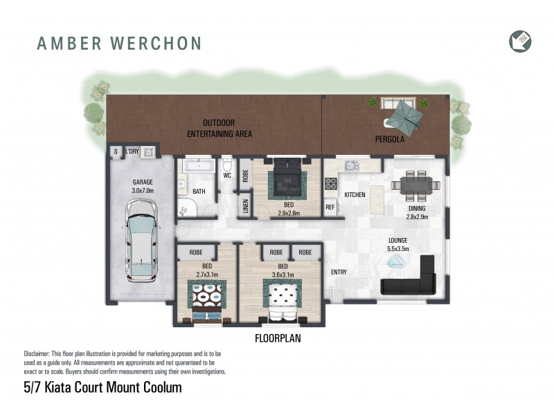 5/7 Kiata Court, Mount Coolum QLD 4573 Floorplan