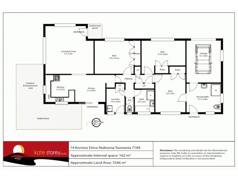 14 Kormos Drive, Nubeena TAS 7184 Floorplan